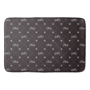 Tapis De Bain Moto argenté