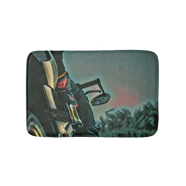 Tapis De Bain motorcycle racing lover gift (Devant)