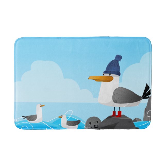 Tapis De Bain Mouette de "Moin Moin" (Devant)
