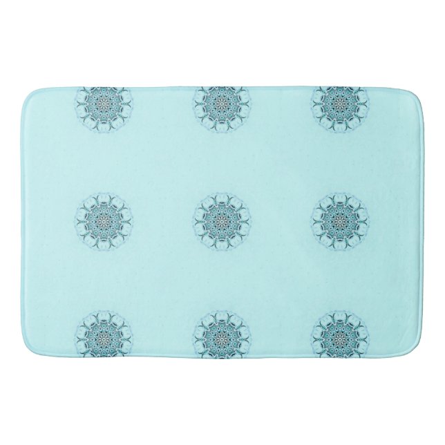 Tapis De Bain Mousse de mer abstraite (Devant)