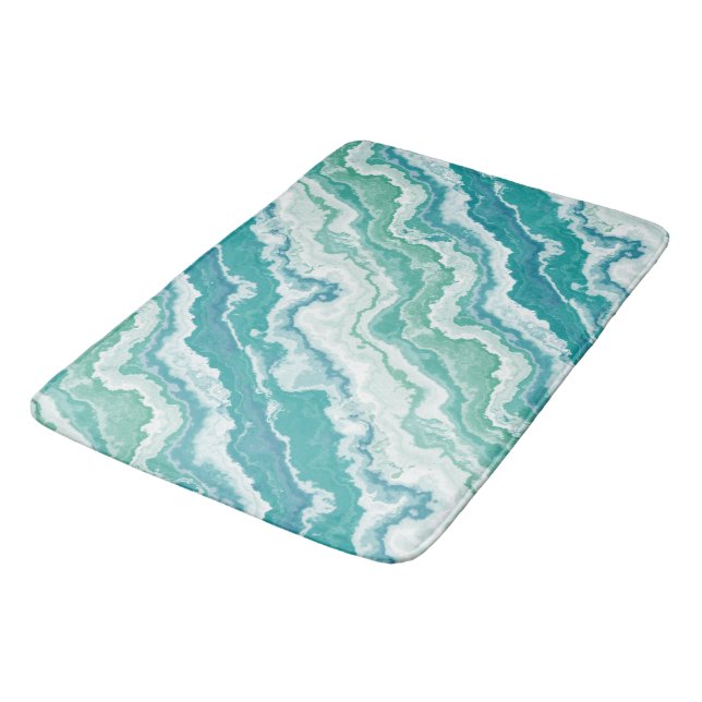 Tapis De Bain mousse de mer marbrée : (Angle)
