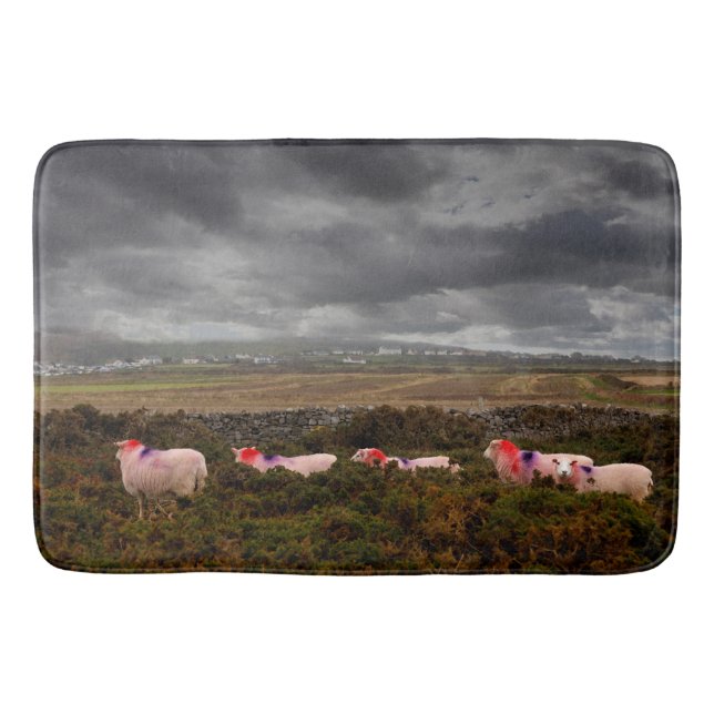 Tapis De Bain Moutons colorés (Devant)