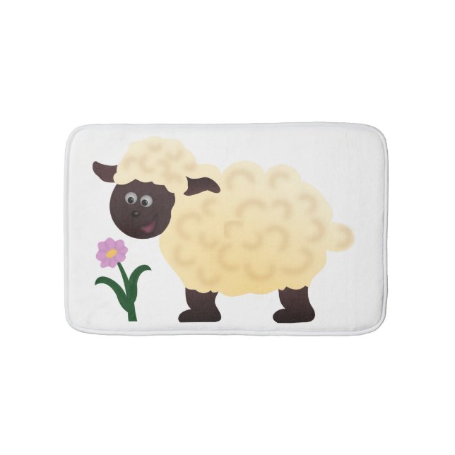 Tapis De Bain Moutons heureux (Devant)
