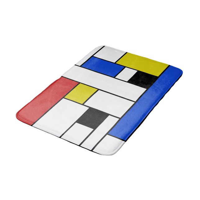 Tapis de bain moyen Mondrian Lines (Angle)
