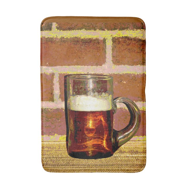 Tapis De Bain Mug de chauves-souris de bière (Devant (Vertical))
