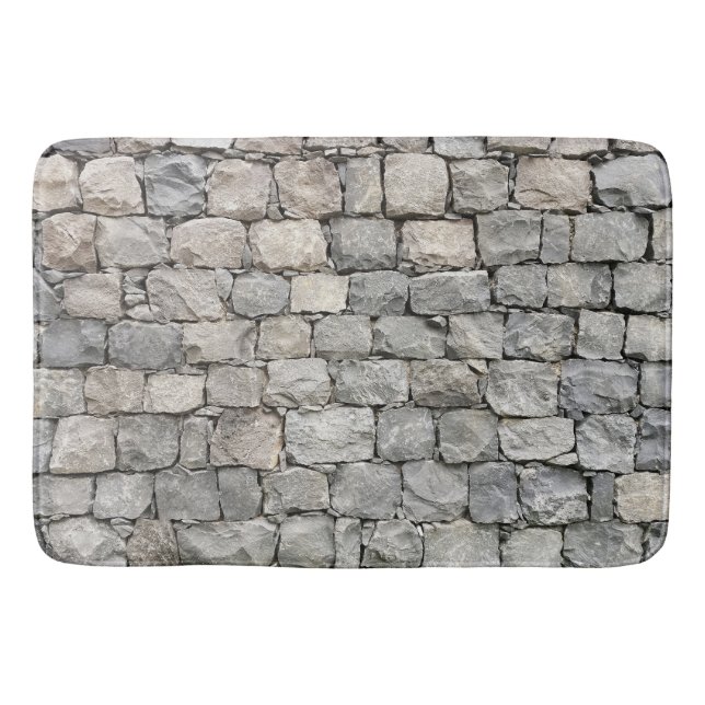 Tapis De Bain Mur en pierre sèche (Devant)