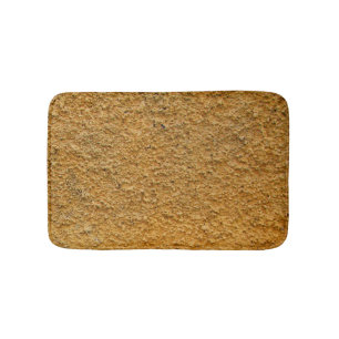 Tapis De Bain Mur jaune cru rugueux de construction de Beton