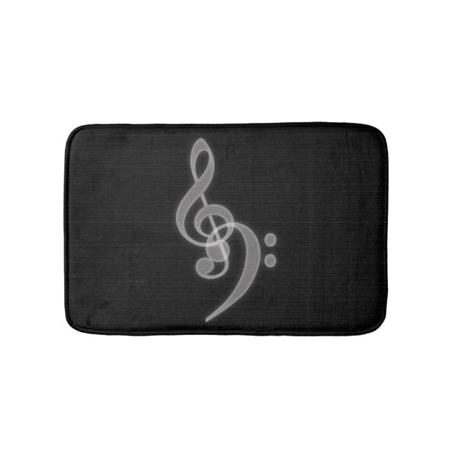Tapis De Bain Musique - Arbre et Basse Clef Mat (Devant)