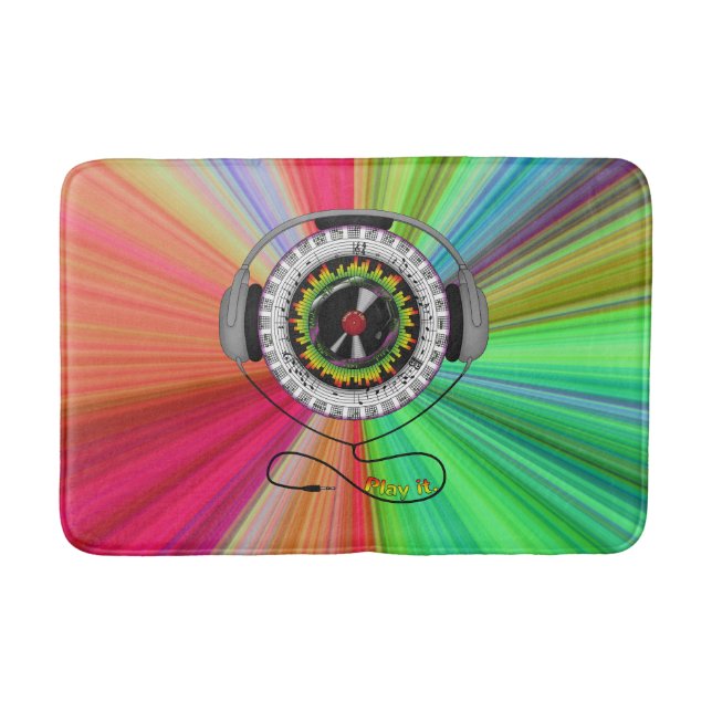 Tapis de bain Musique de la vie (Devant)