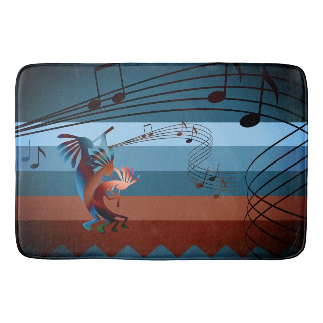 Tapis De Bain Musique Kokopelli Sud-Ouest 2 Mat (Devant)