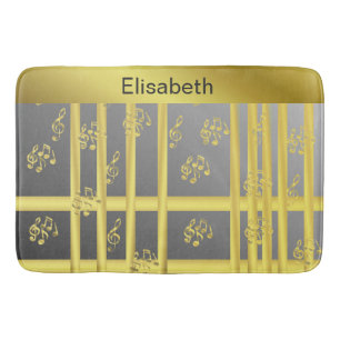 Tapis De Bain musique, note, clef, groupe, symbole, brillant, él