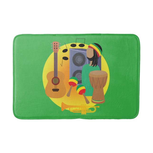 Tapis De Bain Musique Reggae (Devant)
