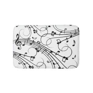 Tapis De Bain Musique tendance Design Douche rideau
