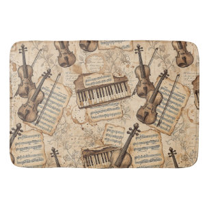 Tapis De Bain Musique Vintage