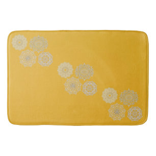 Tapis De Bain Mustard et Mandalas
