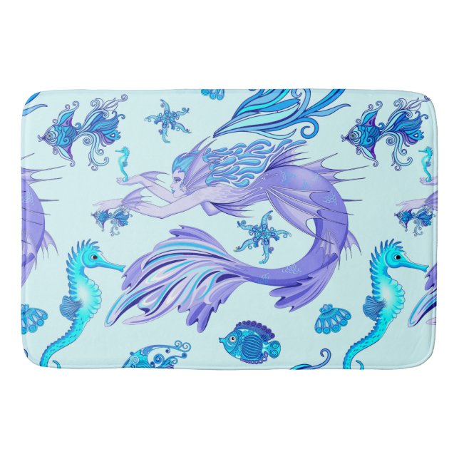 Tapis De Bain Mystic Fairy Purple Créature Carreaux en céramique (Devant)