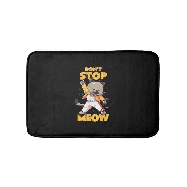 Tapis De Bain N'arrêtez pas Meow Cute Freddie Cat (Devant)