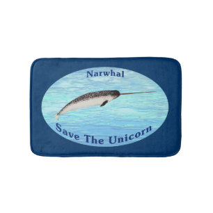 Tapis De Bain Narwhal - Sauvez La Licorne