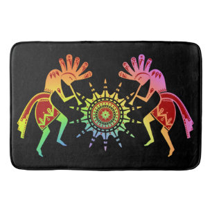 Tapis De Bain Native Americans Culture - Sun Dancing Kokopelli 4