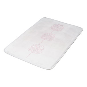 Tapis De Bain Nature Abstraite rose moderne