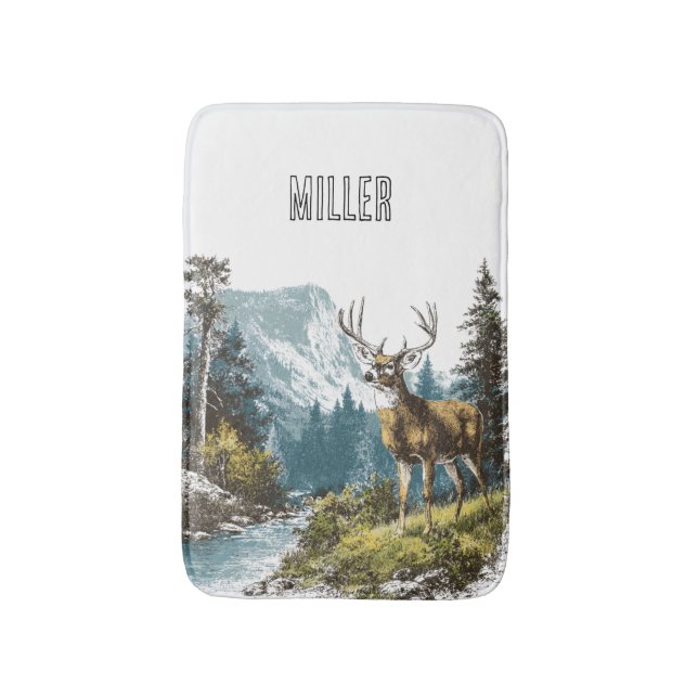 Tapis De Bain Nature de cerf  (Devant (Vertical))