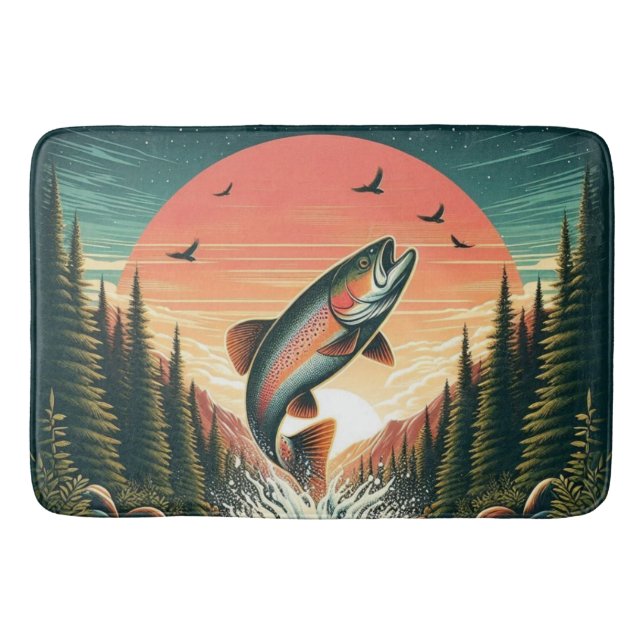 Tapis De Bain Nature extérieure de la truite (Devant)
