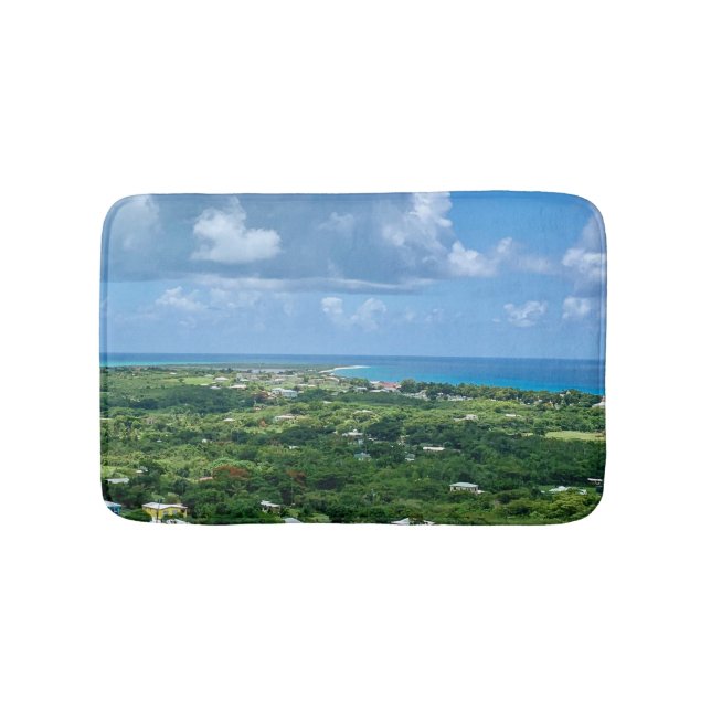 Tapis De Bain Nature tropicale Plage Océan Caraïbes (Devant)