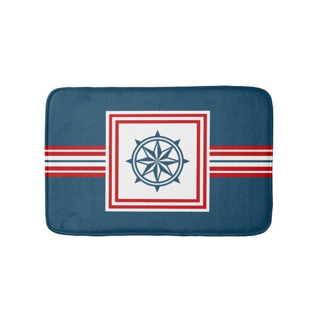 Tapis De Bain Nautical themed design (Devant)
