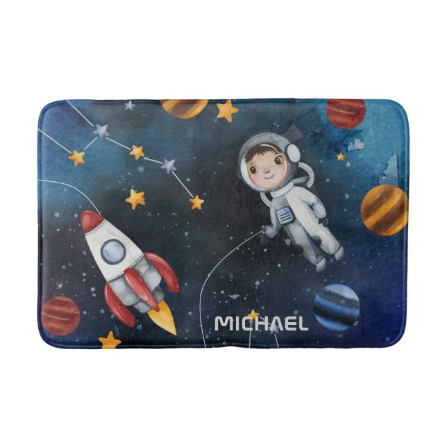 Tapis De Bain Navette d'astronaute spatiale personnalisée (Devant)