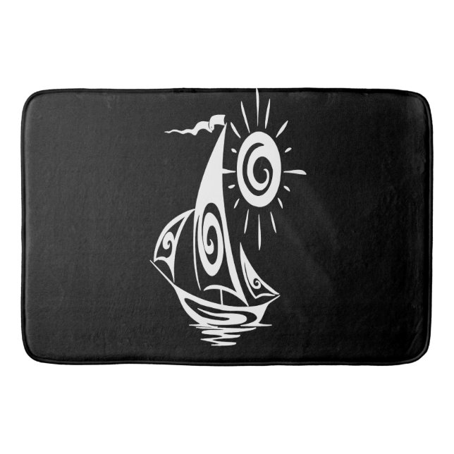 Tapis De Bain Navigation de jour paresseuse (Devant)