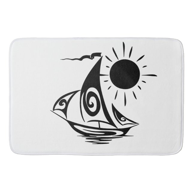 Tapis De Bain Navigation de jour paresseuse (Devant)