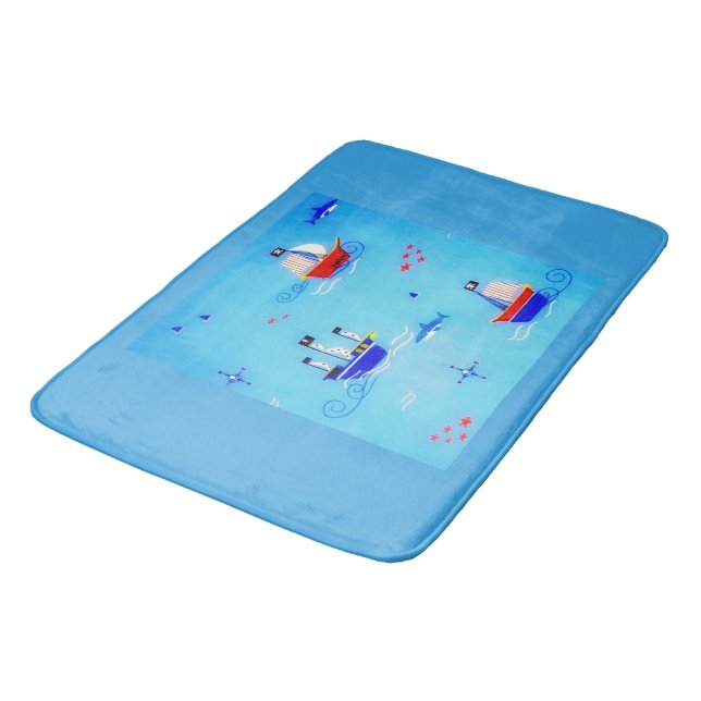 Tapis De Bain Naviguer en mer (Angle)