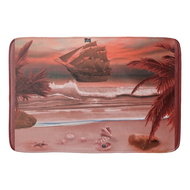 TAPIS DE BAIN NAVIRE À L'HORIZON (Devant)
