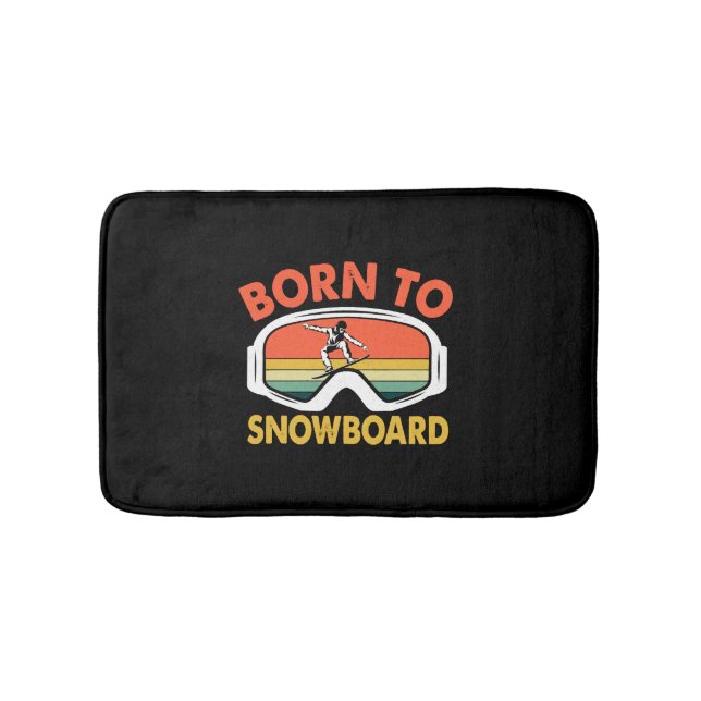 Tapis De Bain Né À Snowboard (Devant)