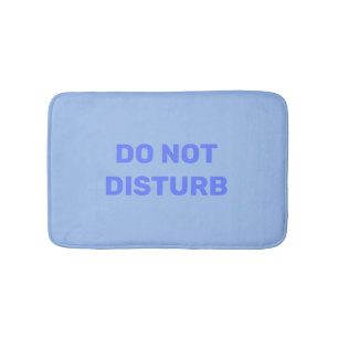 Tapis De Bain Ne Disturbez Pas La Tendance Pastel Blue Bath Mat