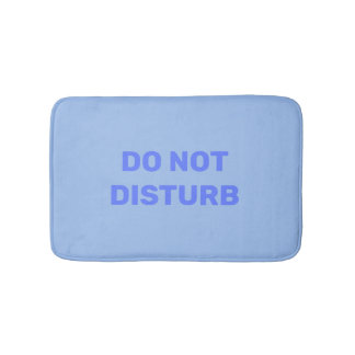 Tapis De Bain Ne Disturbez Pas La Tendance Pastel Blue Bath Mat