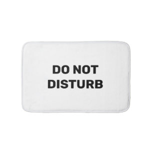 Tapis De Bain Ne pas déranger le Mat Bain Noir et Blanc tendance