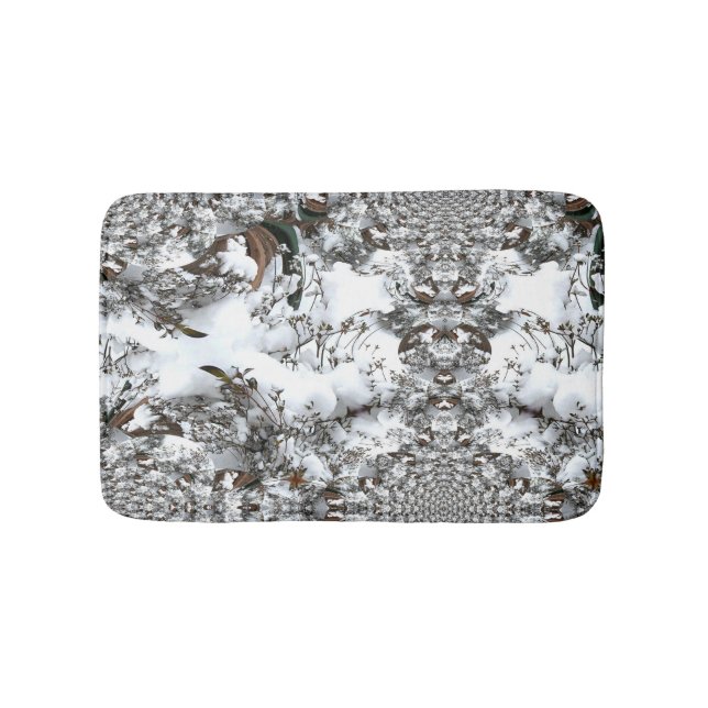 Tapis De Bain Neige Abstraite (Devant)