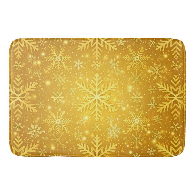 Tapis De Bain Neige dorée (Devant)