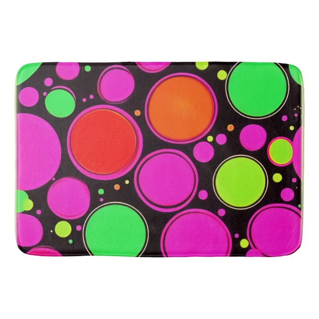 Tapis De Bain Neon Dot (Devant)
