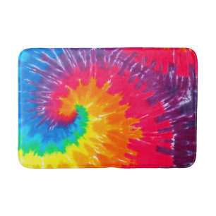 Tapis De Bain Neon psychédélique Cravate-Dye