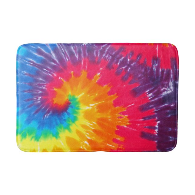 Tapis De Bain Neon psychédélique Cravate-Dye (Devant)
