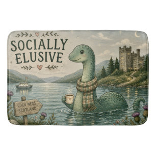 Tapis De Bain Nessie insaisissable socialement Cryptide cosy Loc