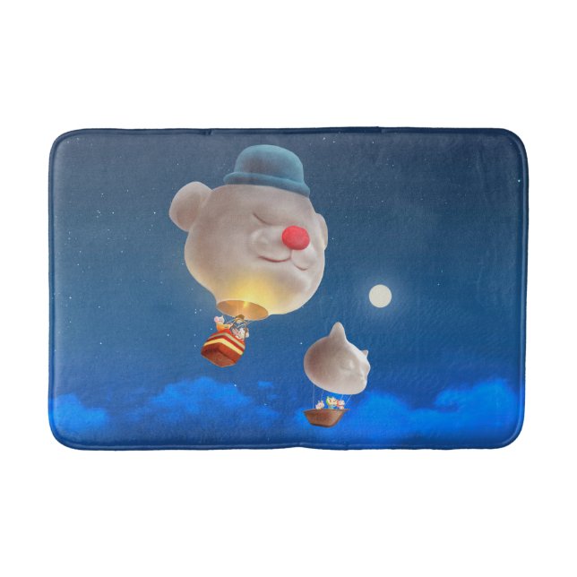 Tapis De Bain Night Sky Balloon Adventure (Devant)