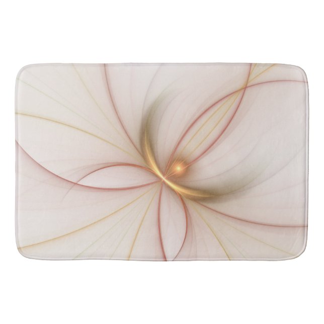 Tapis De Bain Nobly Copper And Gold Abstract Modern Fractal Art (Devant)