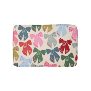 Tapis De Bain Noël Bows Coquette