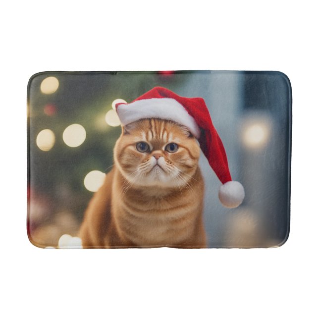 Tapis De Bain Noël Exotique Shorthair (Devant)