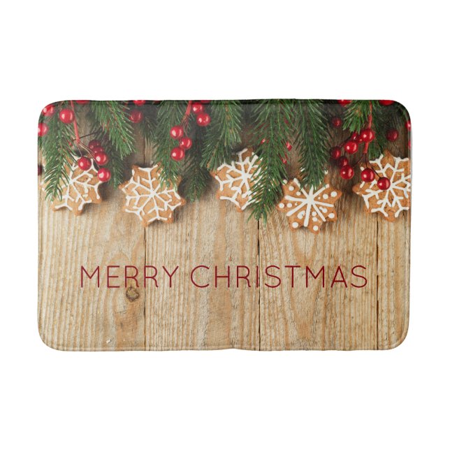 Tapis De Bain Noël Garland & Snowflake Cookies Bathmat (Devant)