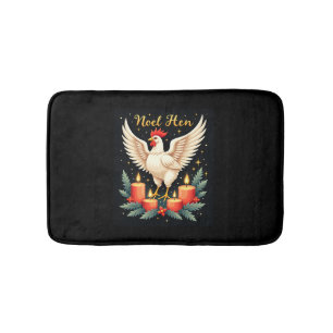 Tapis De Bain Noel Hen Chicken