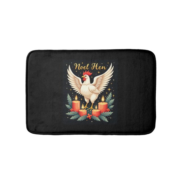 Tapis De Bain Noel Hen Chicken (Devant)